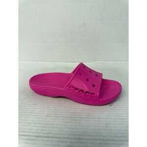 -1246 Crocs Classic Slide Iconic Comfort Hot Pink-US 6 Womens